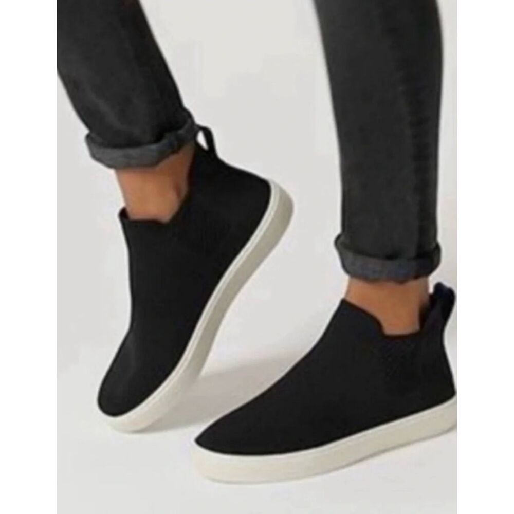 Rothy's The Chelsea Sneakers Black Size 12.5 Women / 11 Men